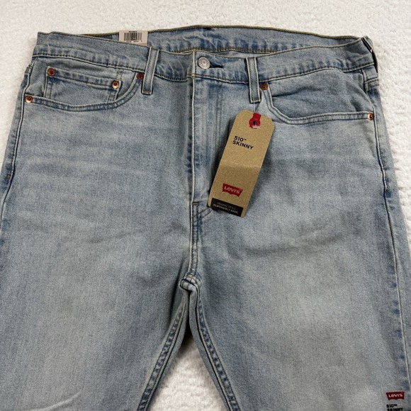 Levi's Other - Levi Jeans Men's 36x30 Blue 510 Skinny Light Wash Stretch Denim City Preppy